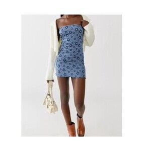 Urban Outfitters Kristy Printed Tube Dress X-Large